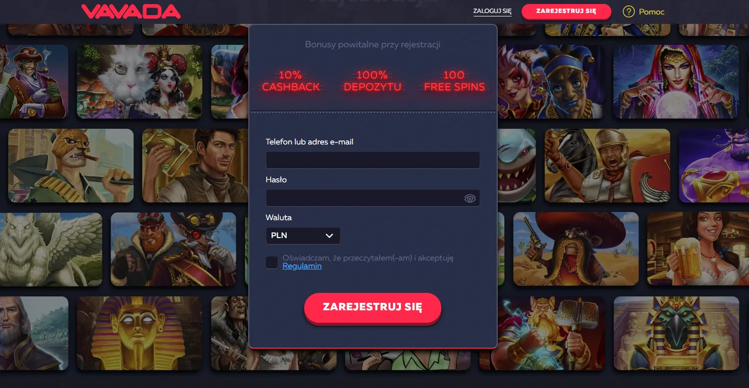 Rejestracja i Vavada Casino logowanie krok po kroku
